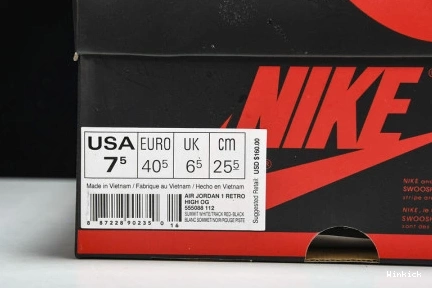 Track Red Retro 1 555088-112 Jordan High 1209